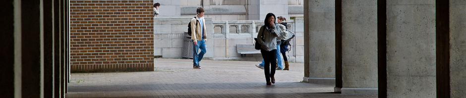 students on UW campus